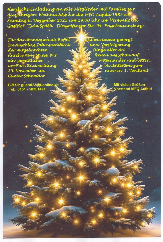 Weihnachtsfeier 2025